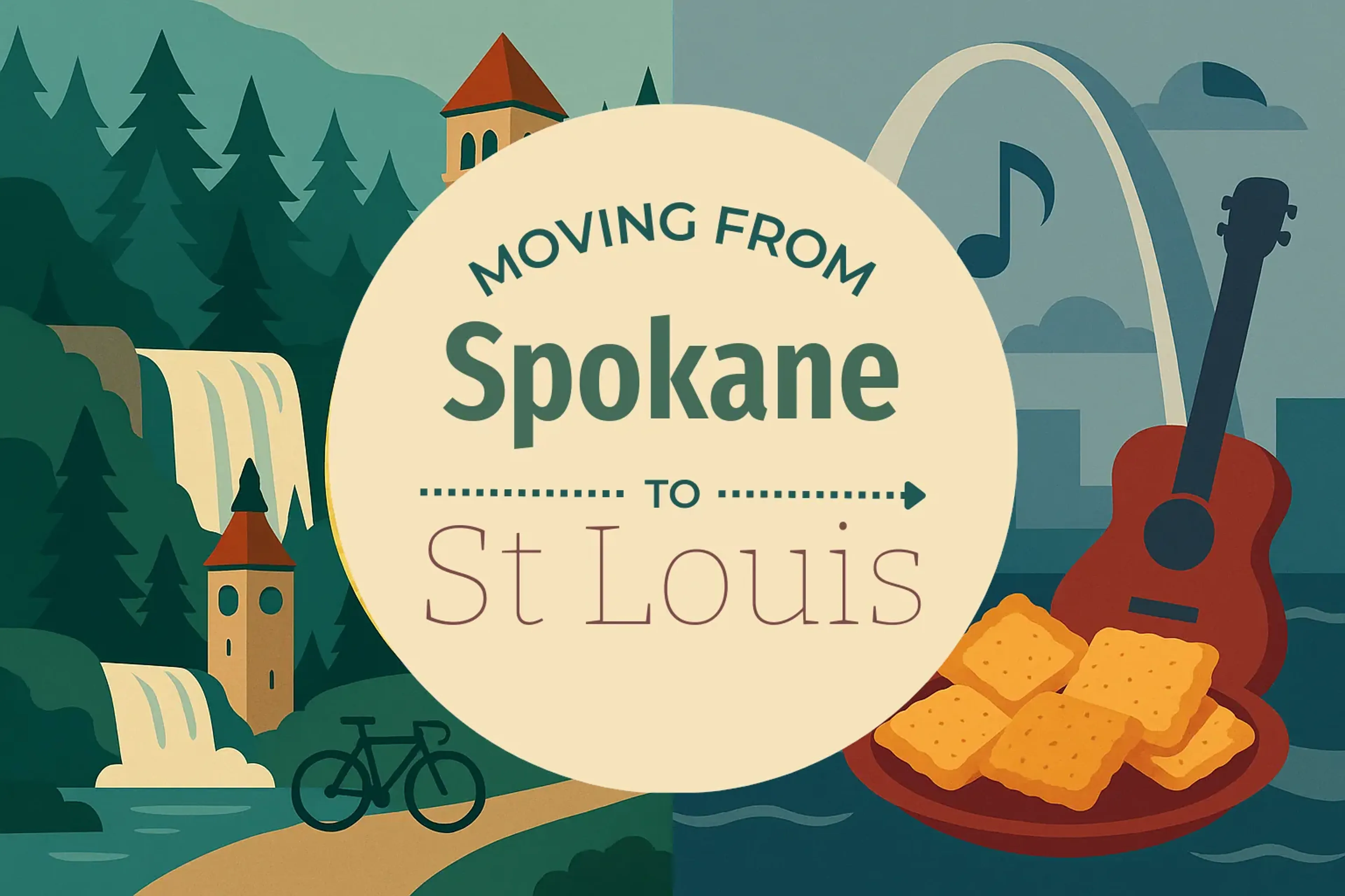 Side-by-side comparison of Spokane to St. Louis moving companies