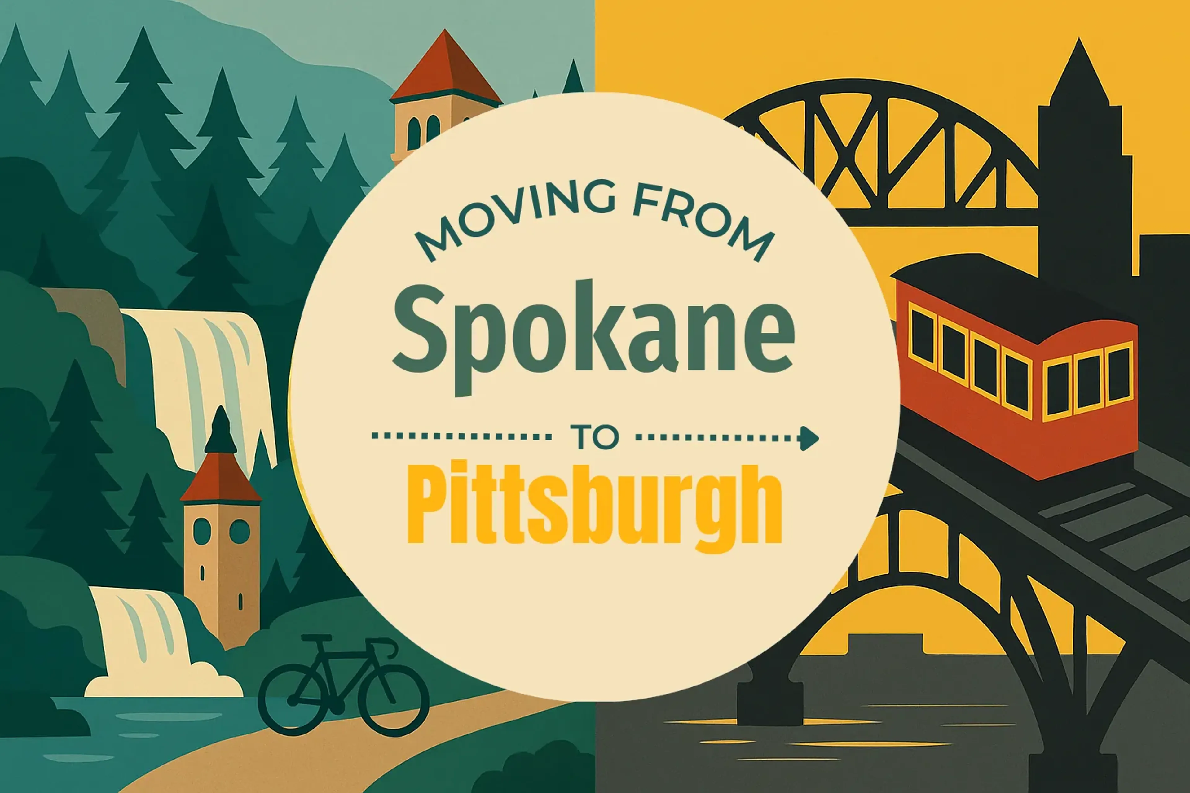 Side-by-side comparison of Spokane to Pittsburgh moving companies