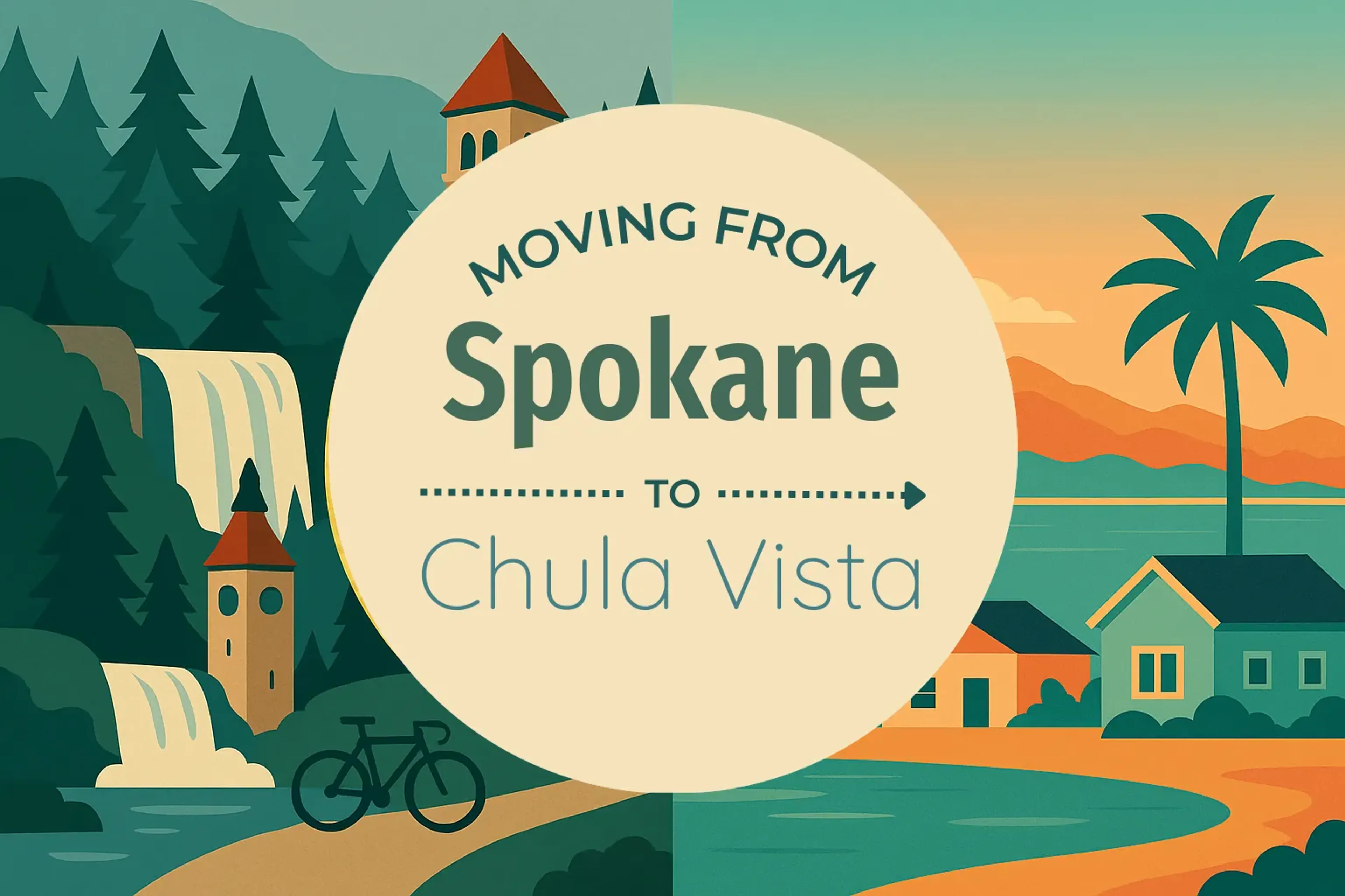 Side-by-side comparison of Spokane to Chula Vista moving companies