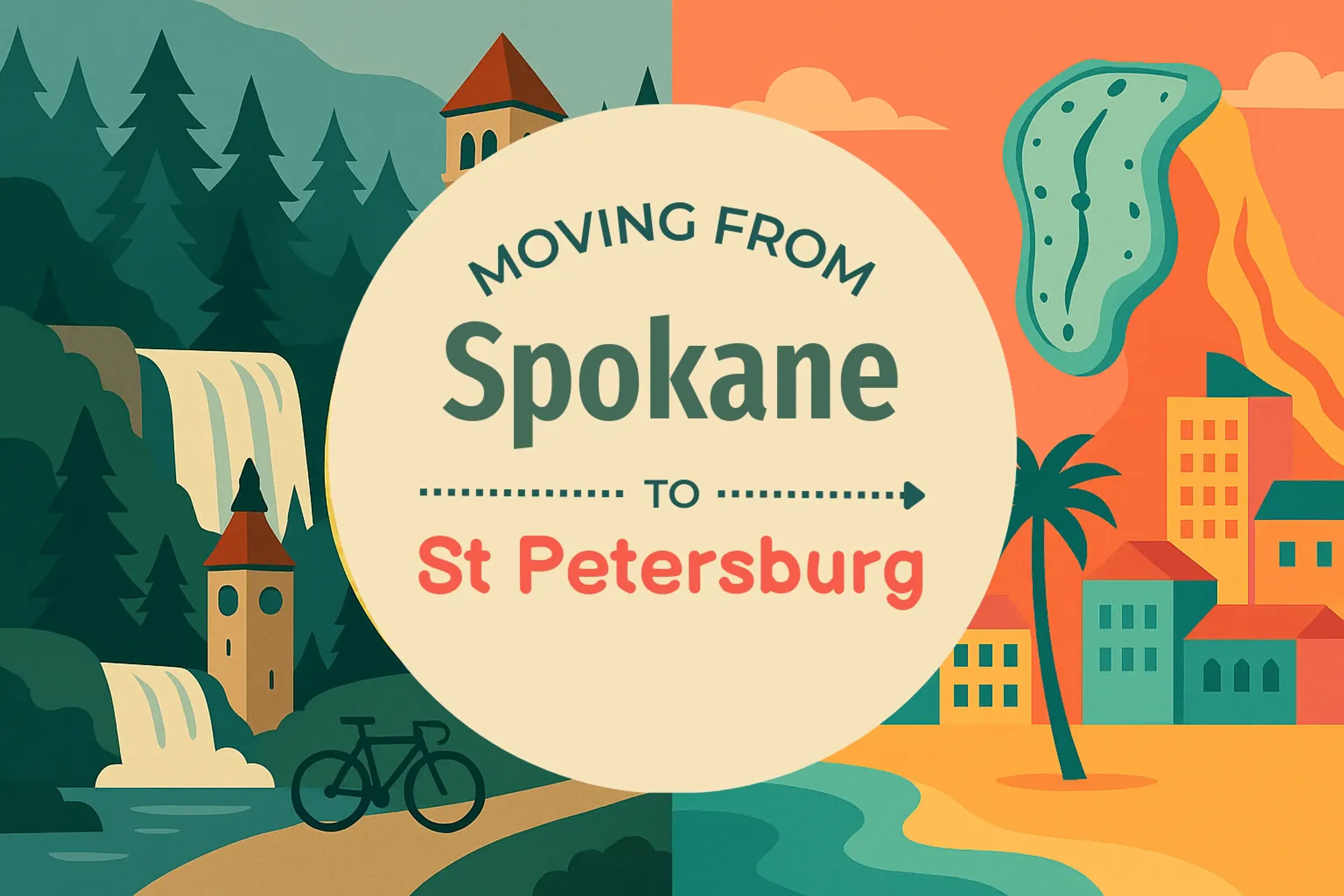 Side-by-side comparison of Spokane to St. Petersburg moving companies