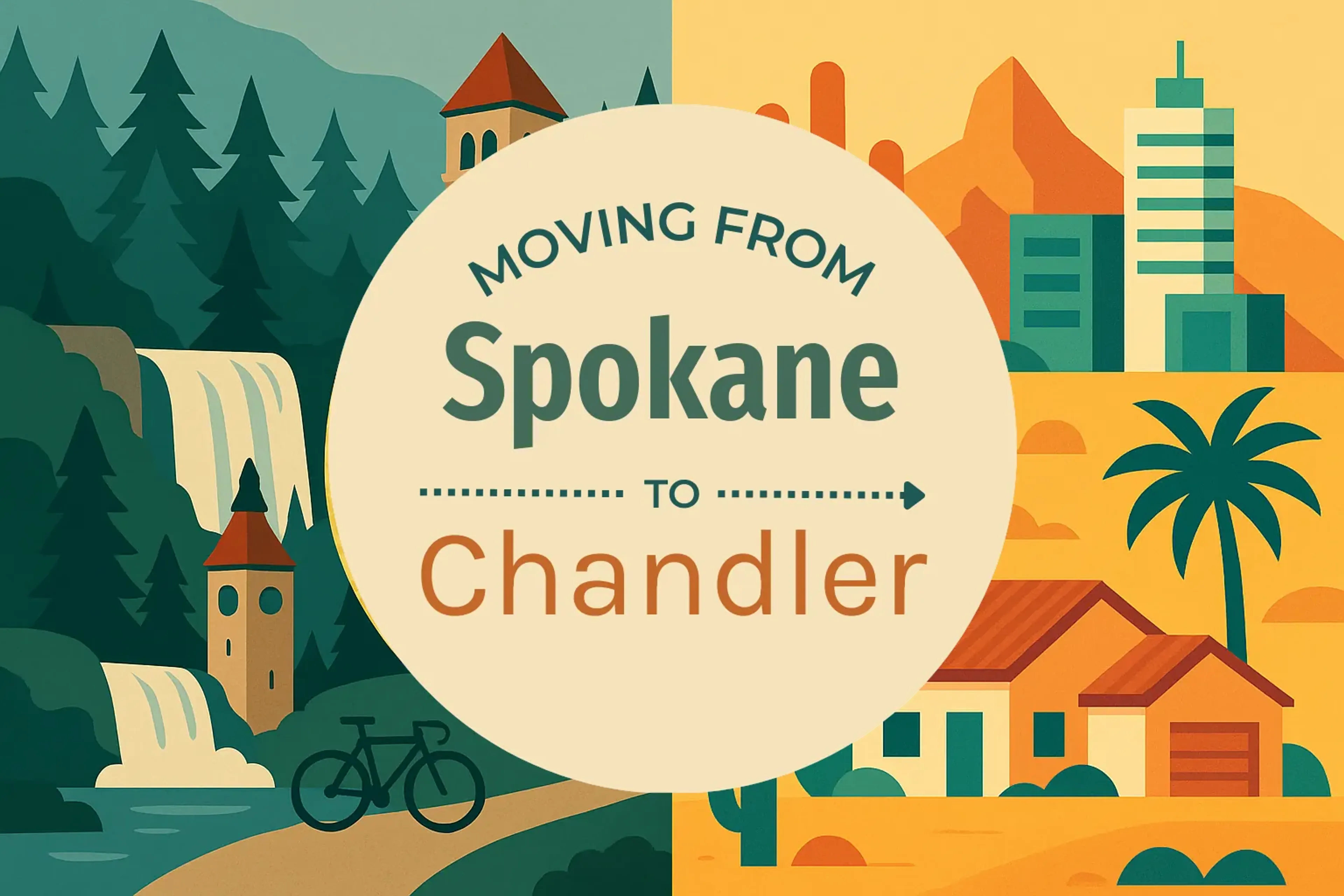 Side-by-side comparison of Spokane to Chandler moving companies