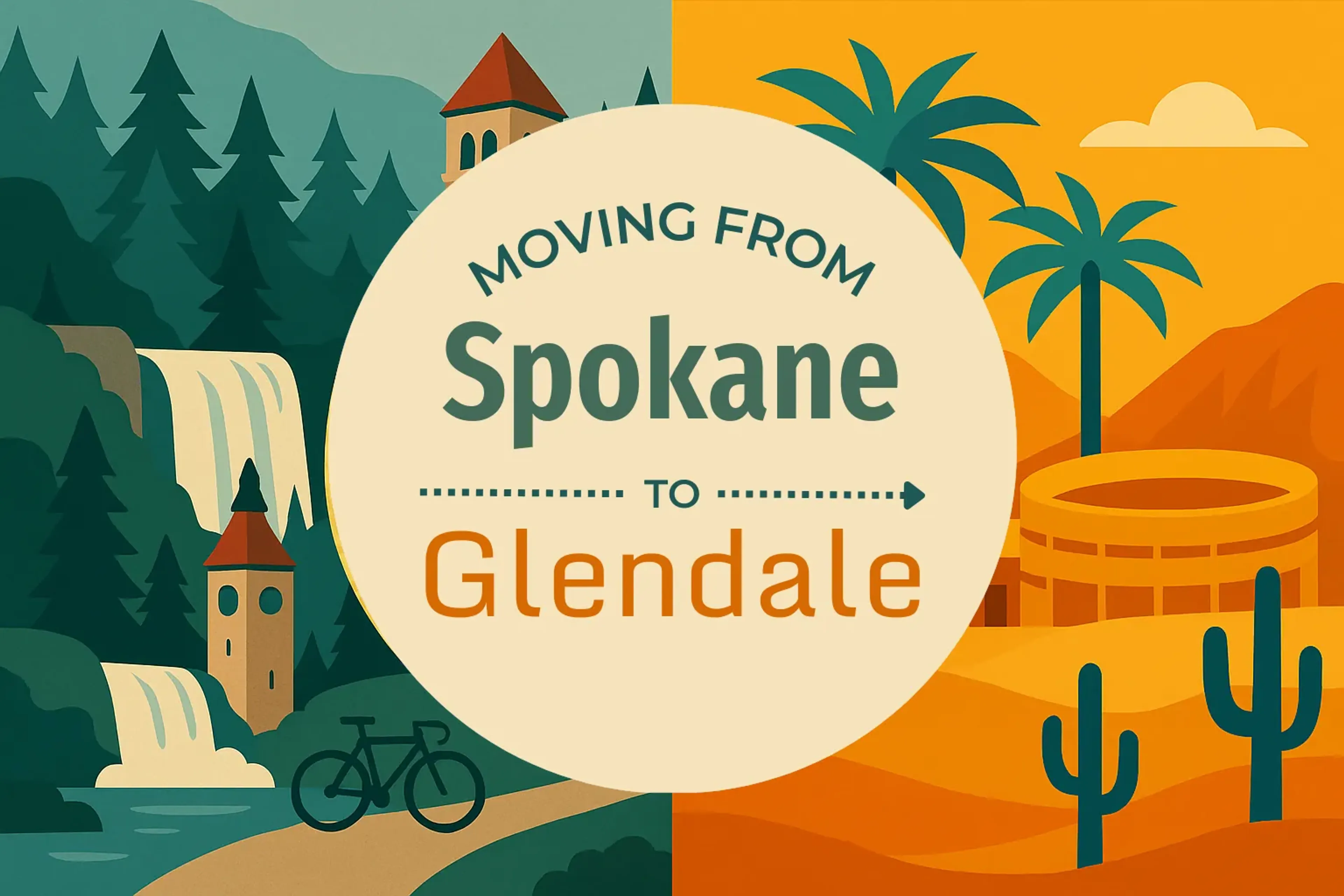 Side-by-side comparison of Spokane to Glendale moving companies
