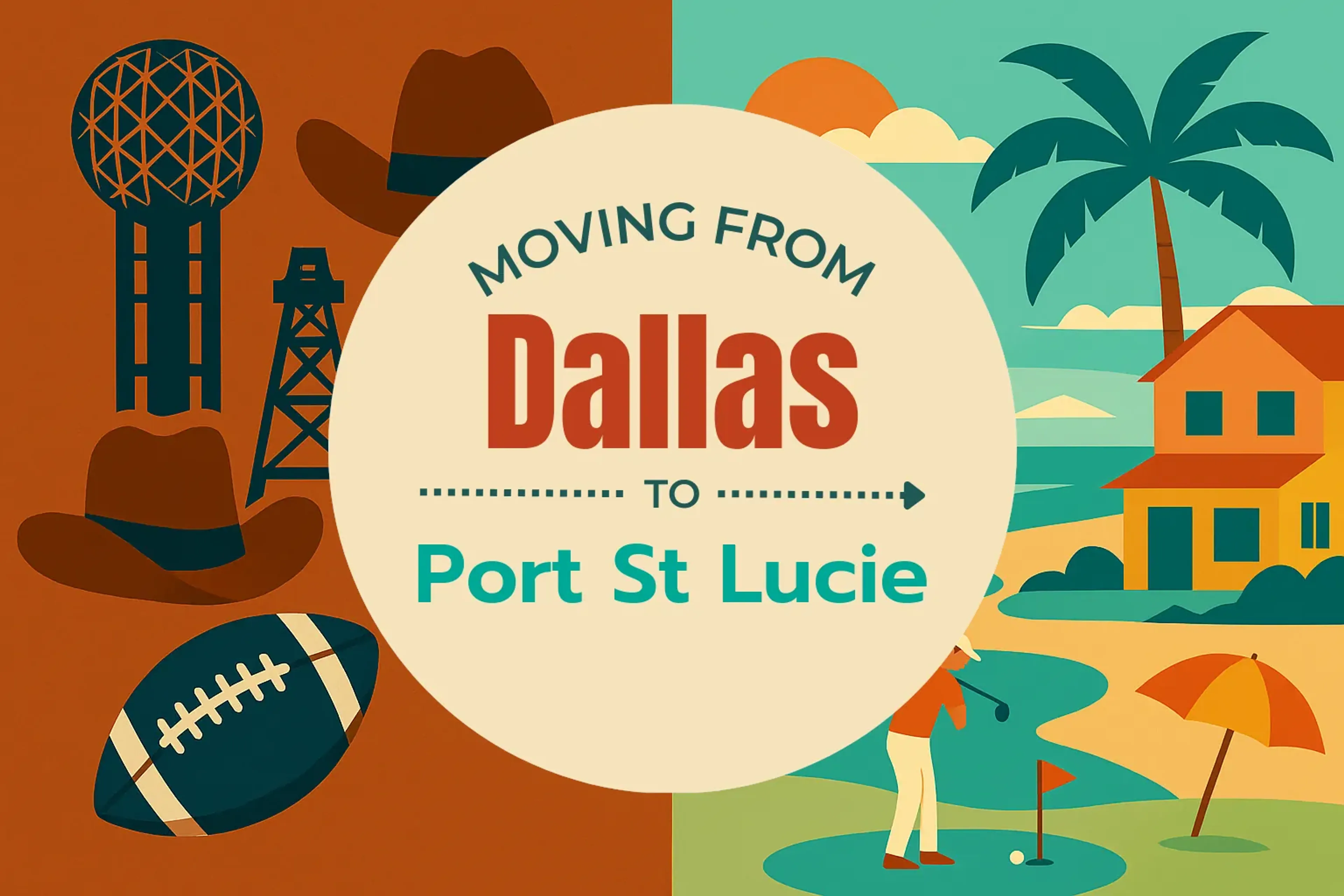 Side-by-side comparison of Dallas to Port St. Lucie moving companies