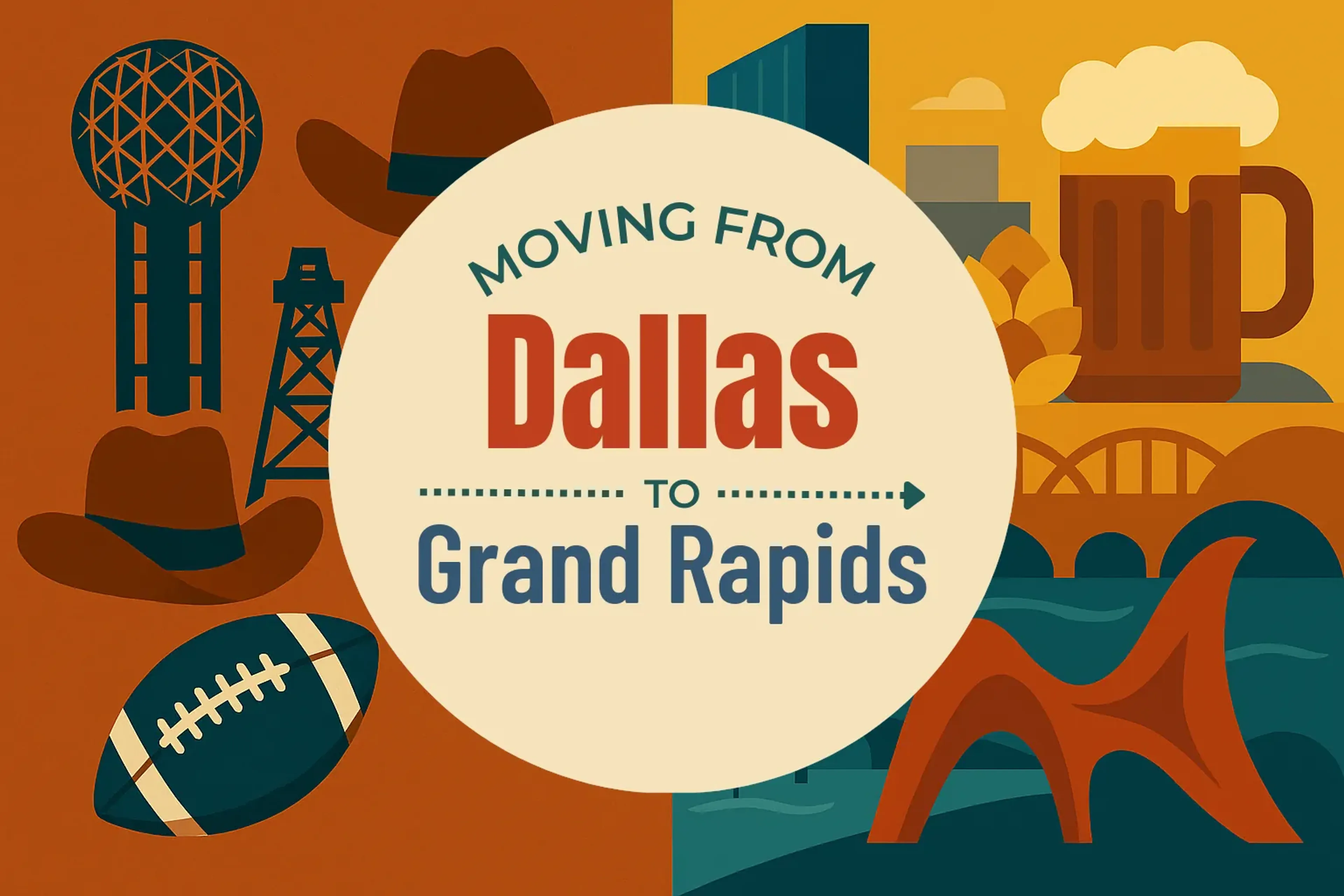 Side-by-side comparison of Dallas to Grand Rapids moving companies