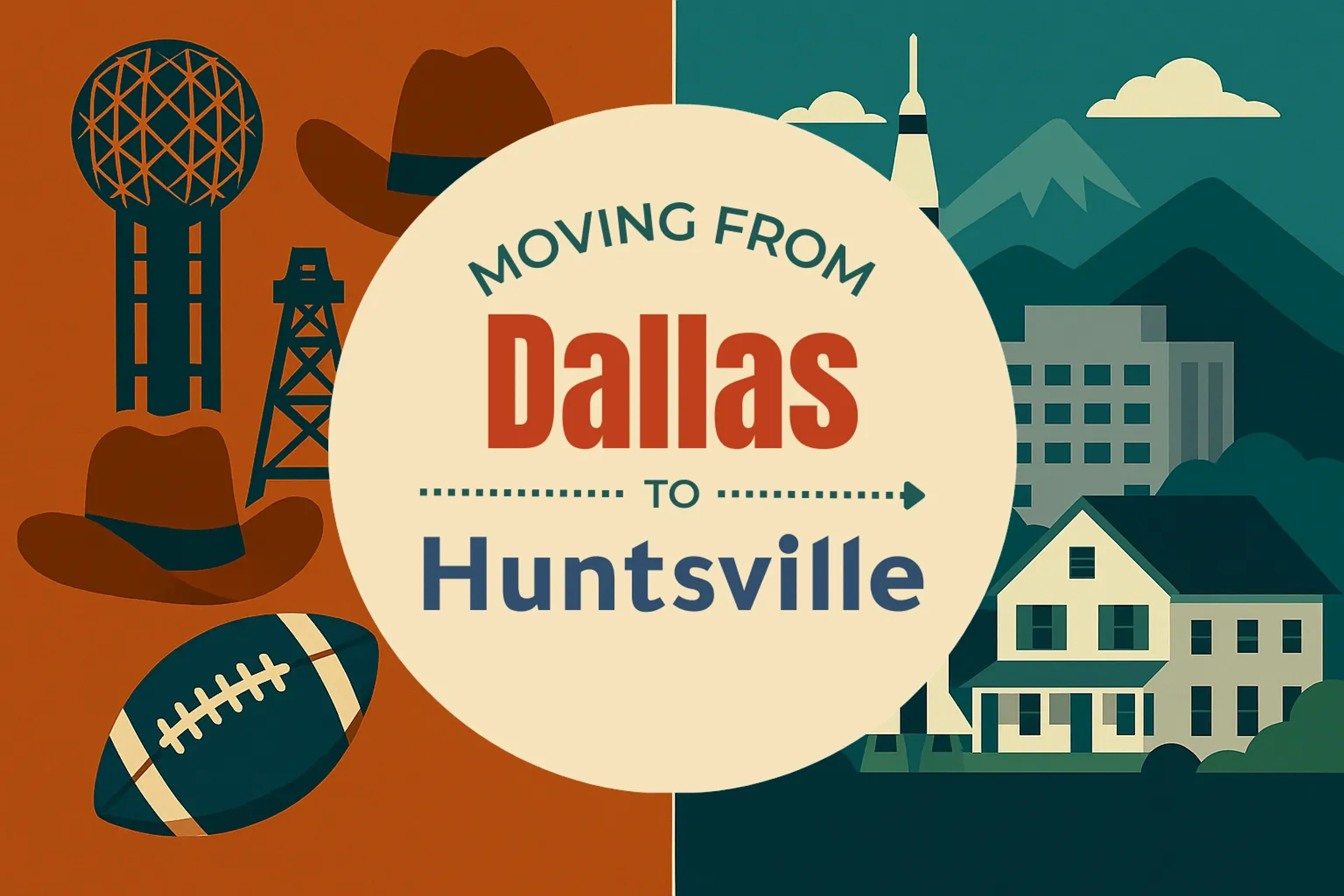 Side-by-side comparison of Dallas to Huntsville moving companies