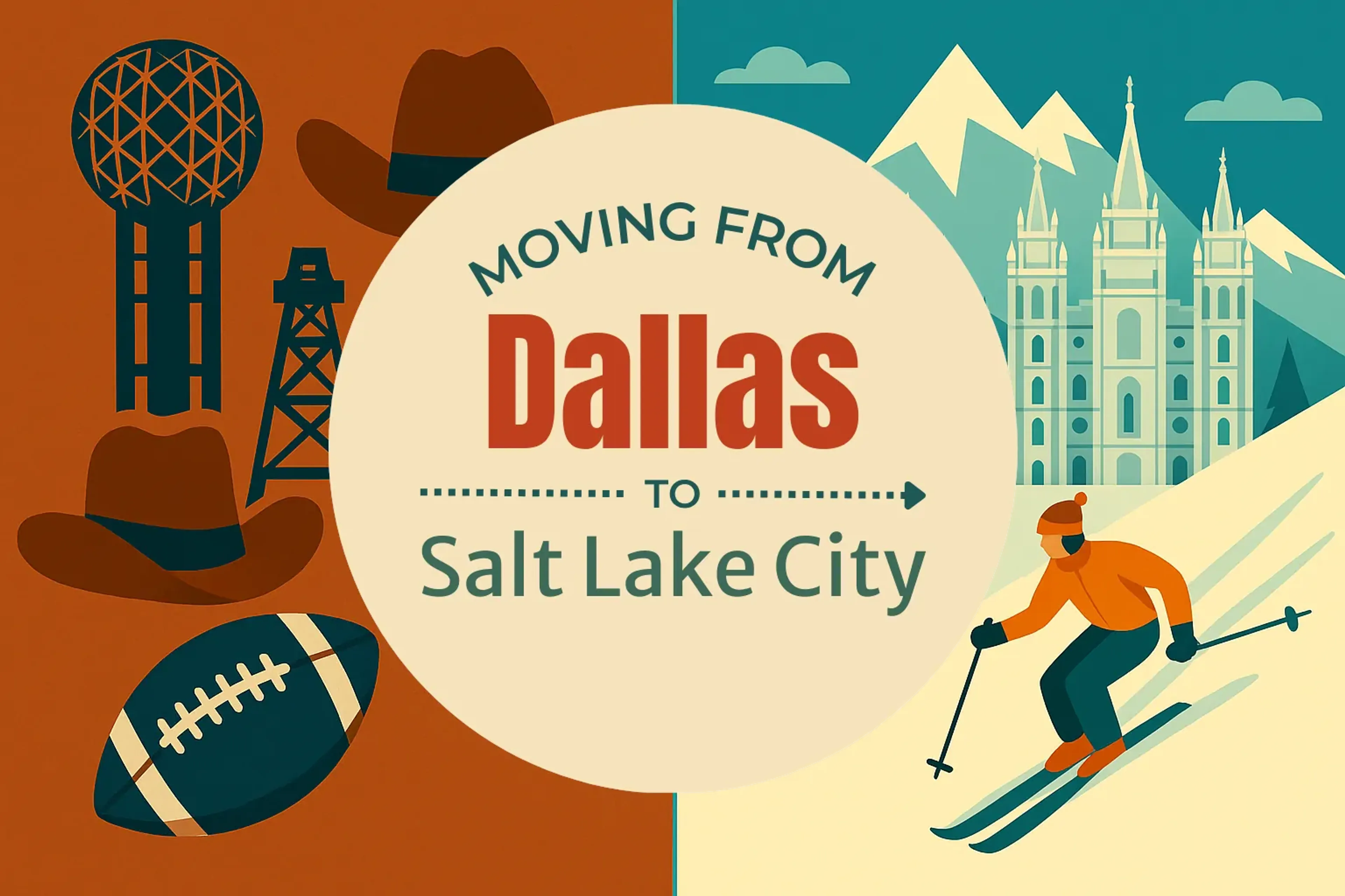 Side-by-side comparison of Dallas to Salt Lake City moving companies