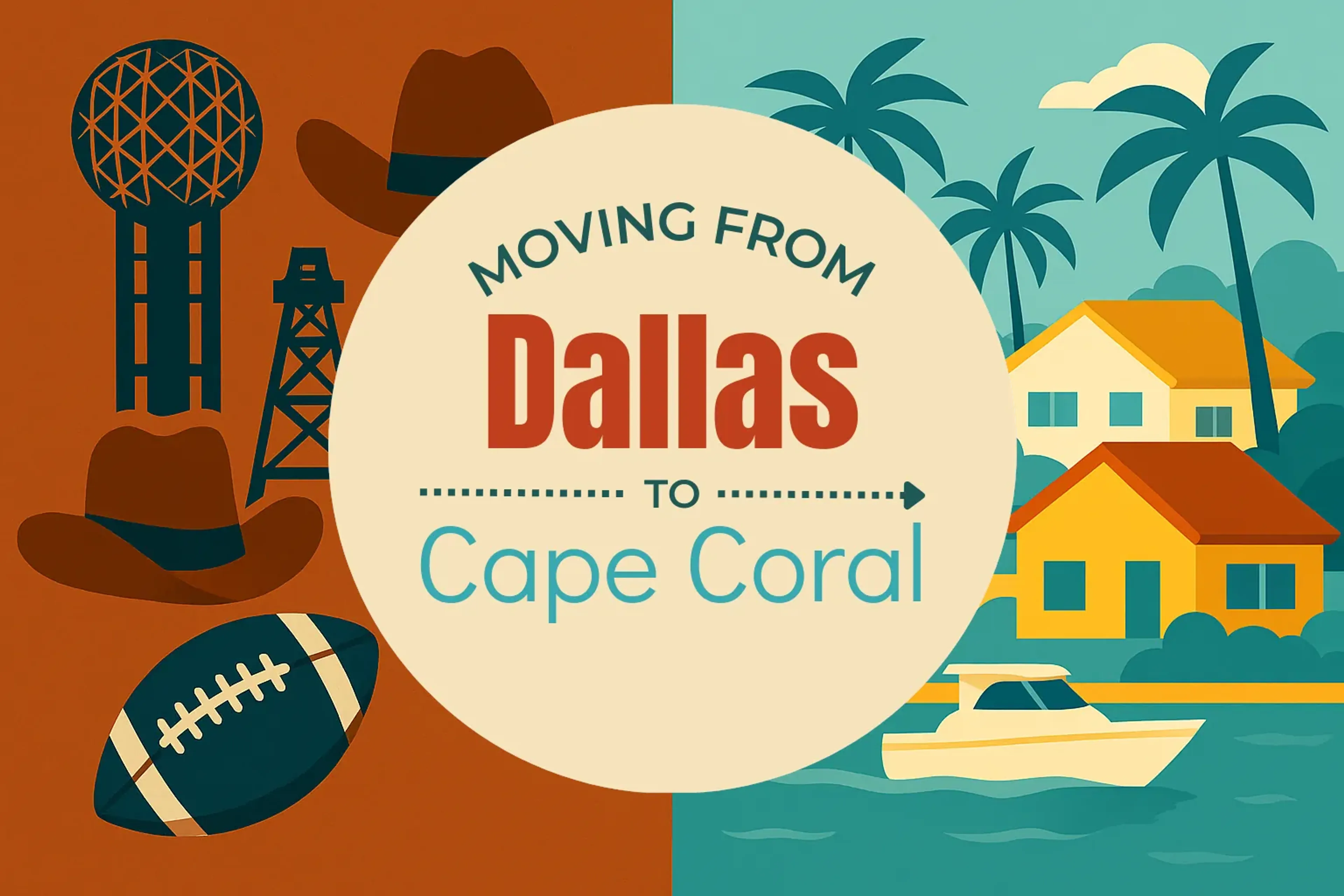 Side-by-side comparison of Dallas to Cape Coral moving companies