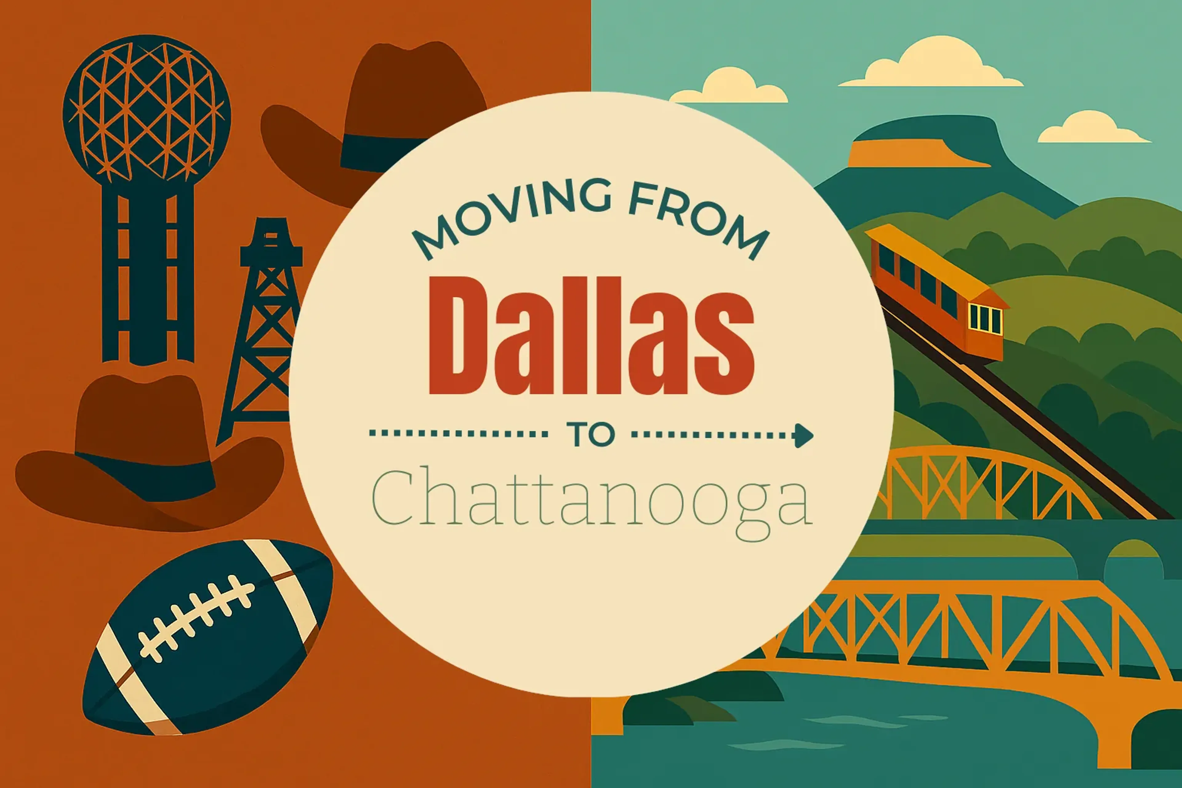 Side-by-side comparison of Dallas to Chattanooga moving companies