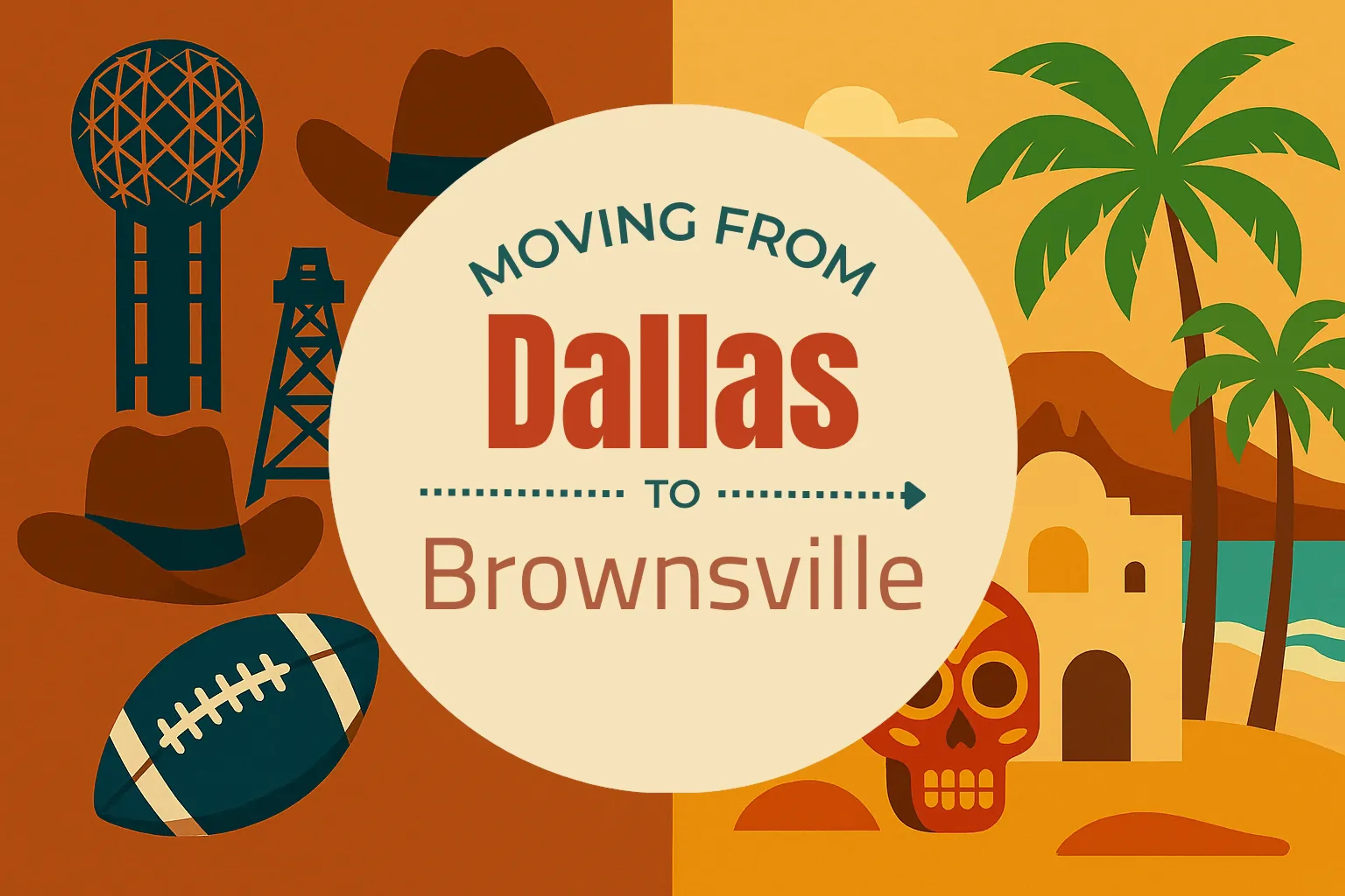 Side-by-side comparison of Dallas to Brownsville moving companies