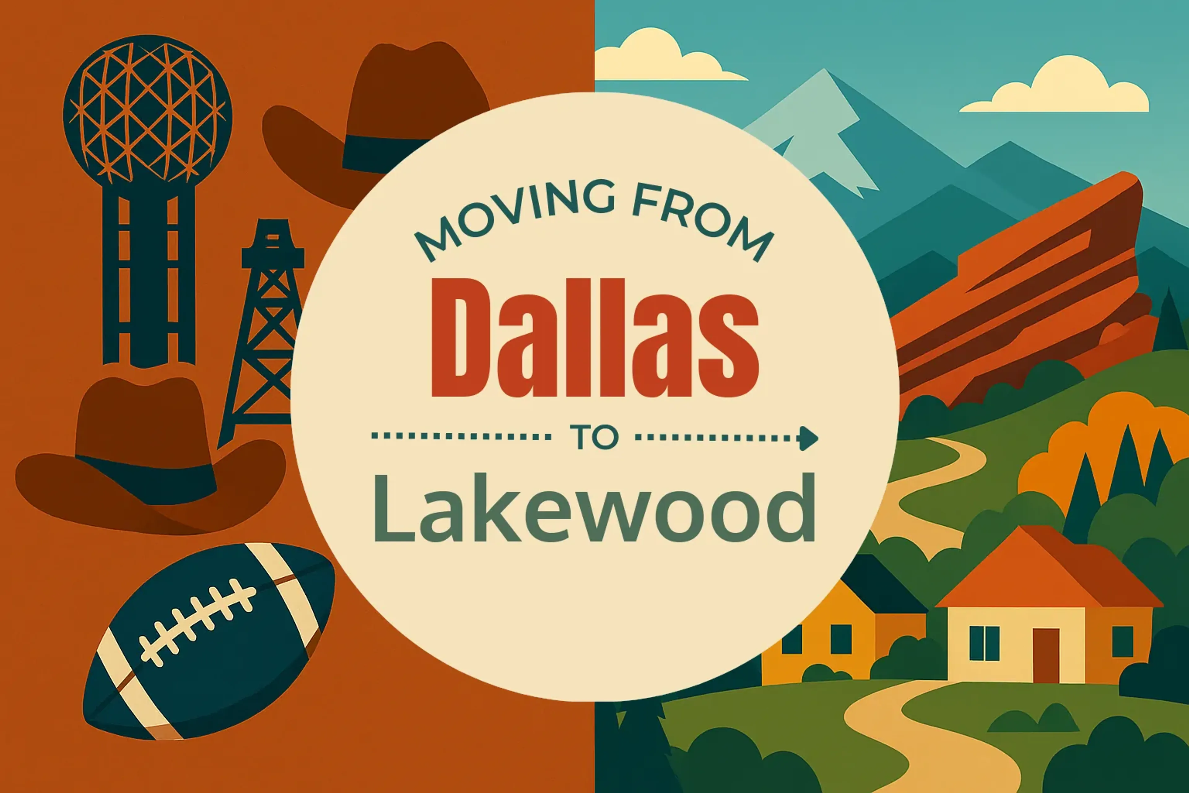 Side-by-side comparison of Dallas to Lakewood moving companies
