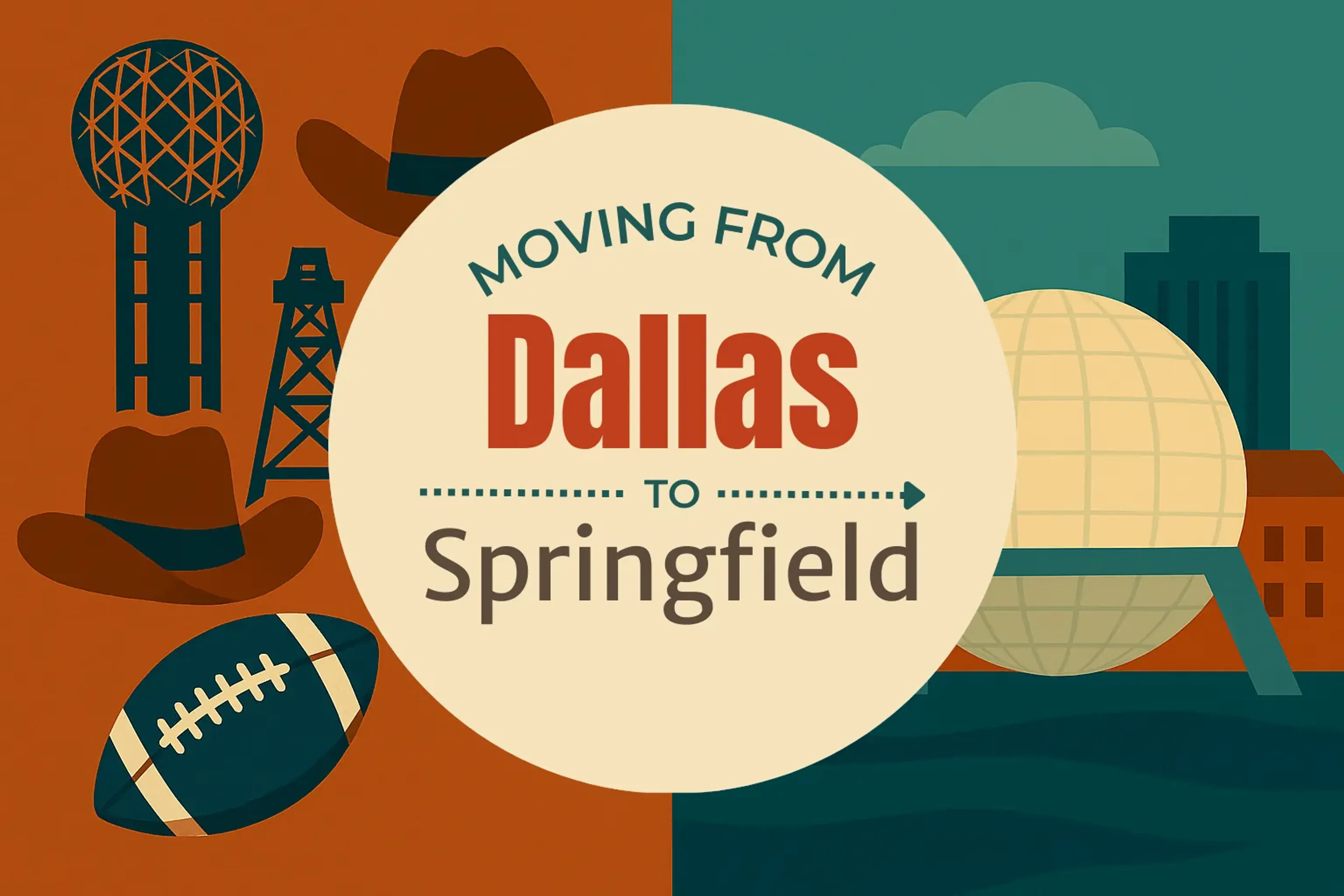 Side-by-side comparison of Dallas to Springfield moving companies