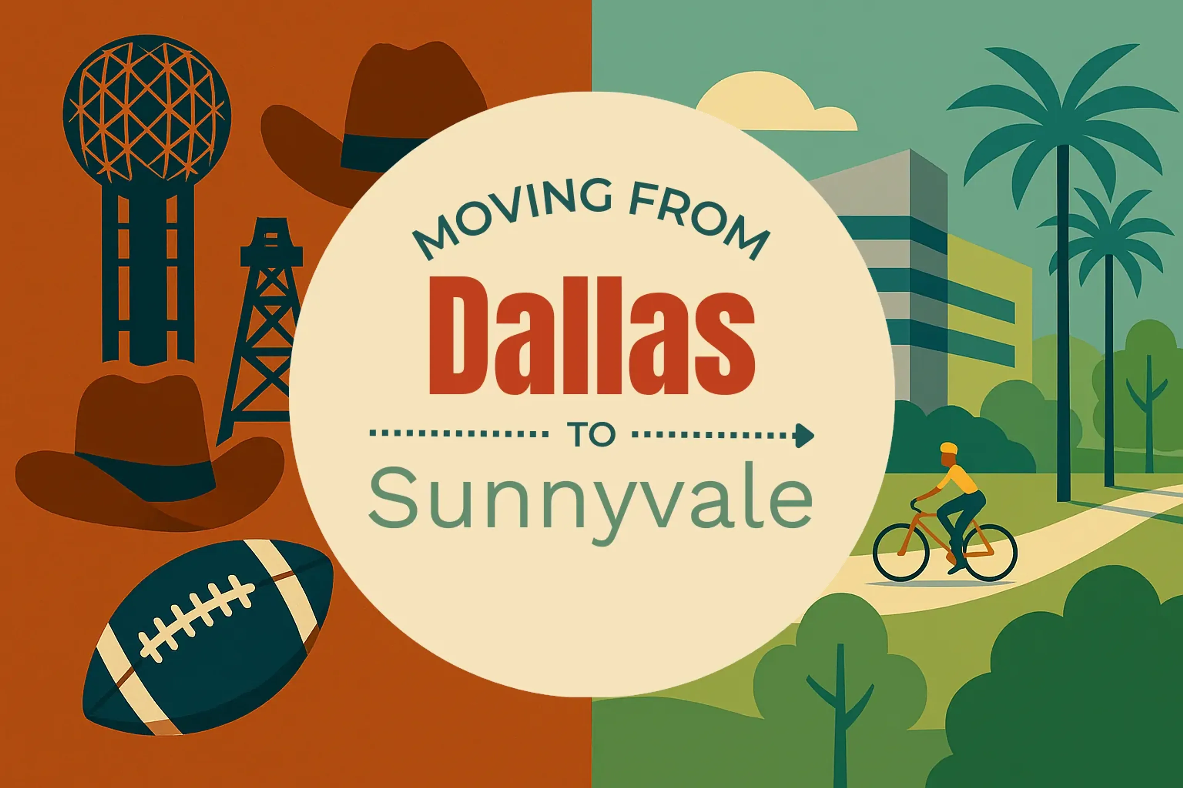 Side-by-side comparison of Dallas to Sunnyvale moving companies