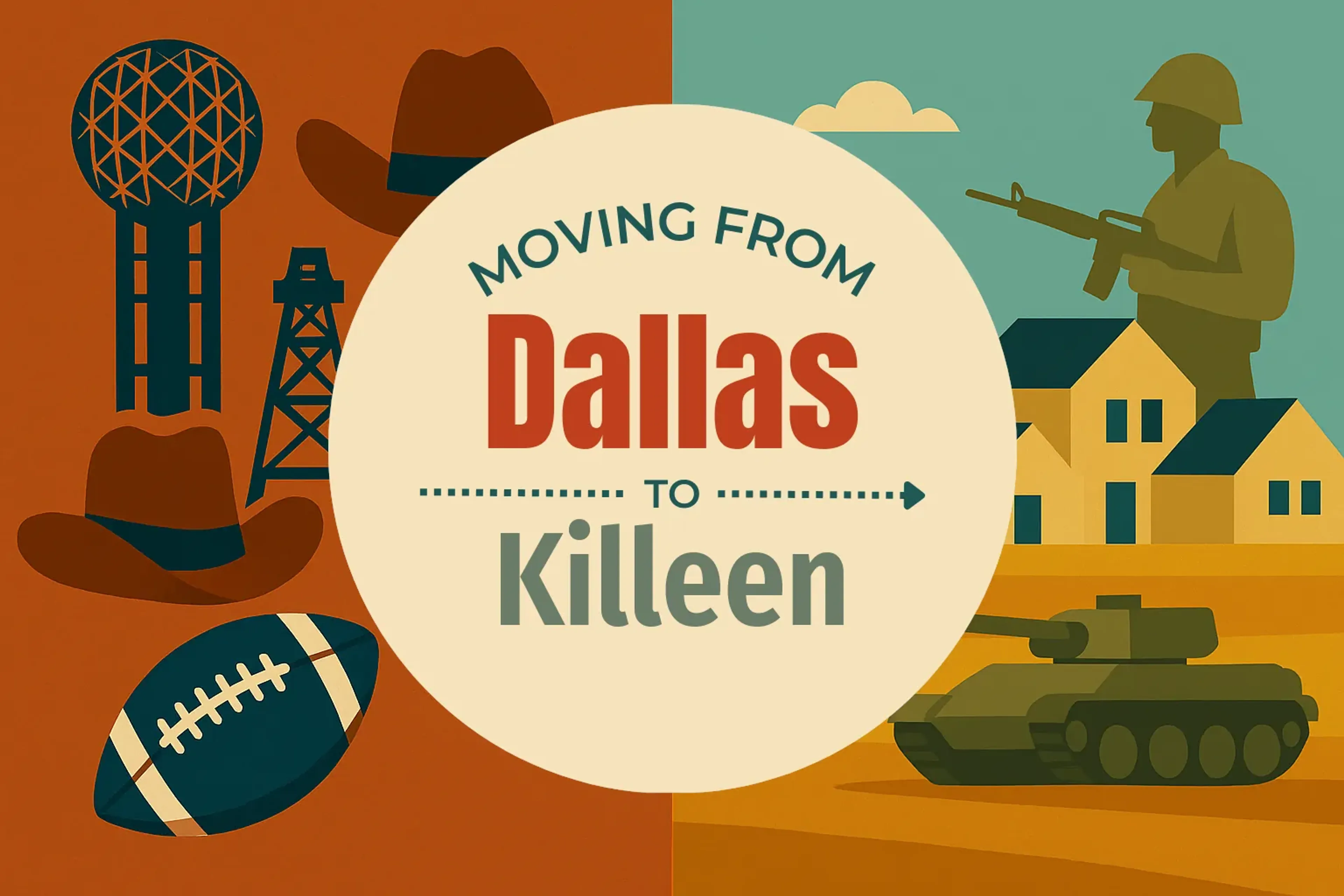 Side-by-side comparison of Dallas to Killeen moving companies
