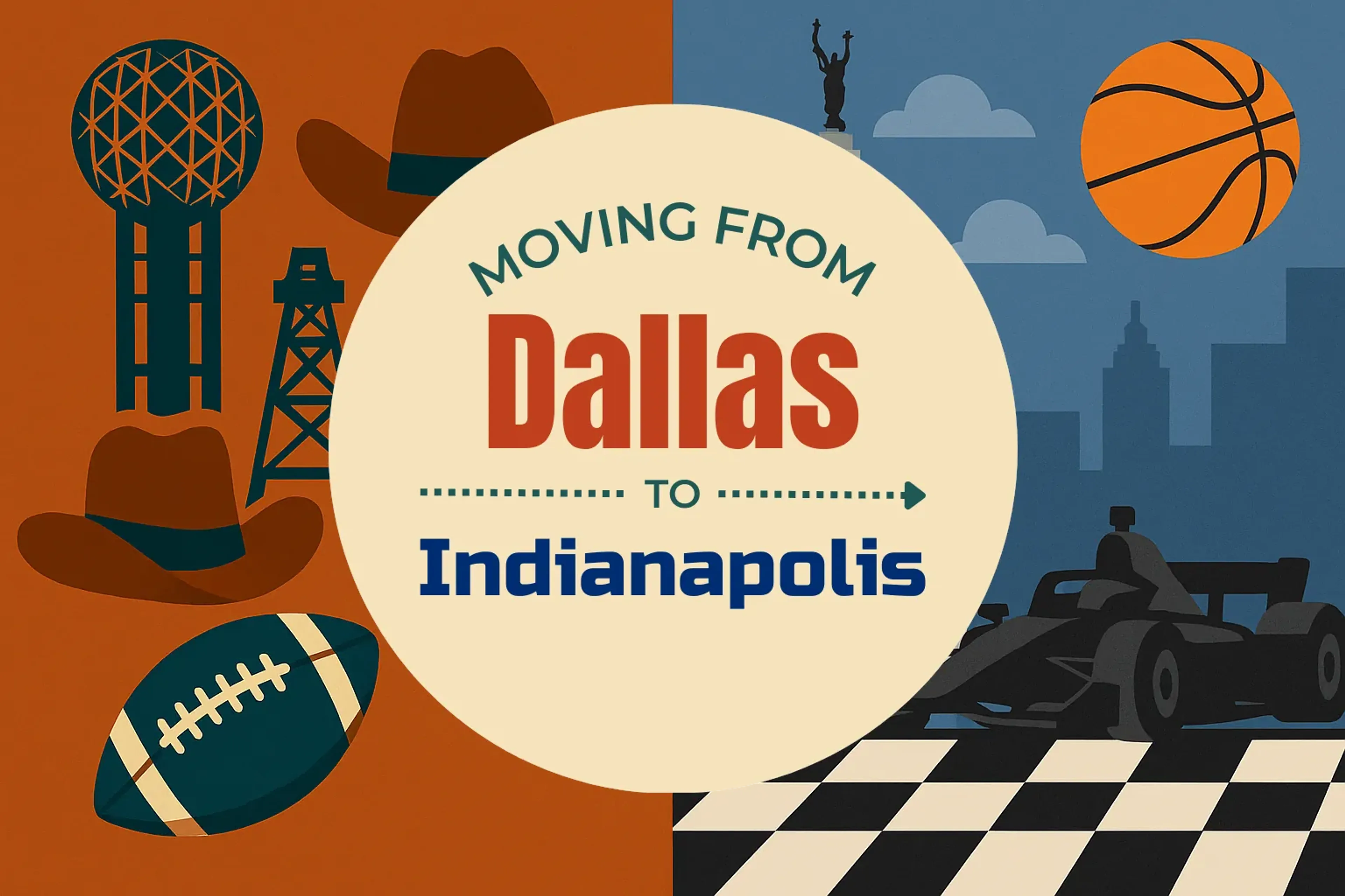 Side-by-side comparison of Dallas to Indianapolis moving companies