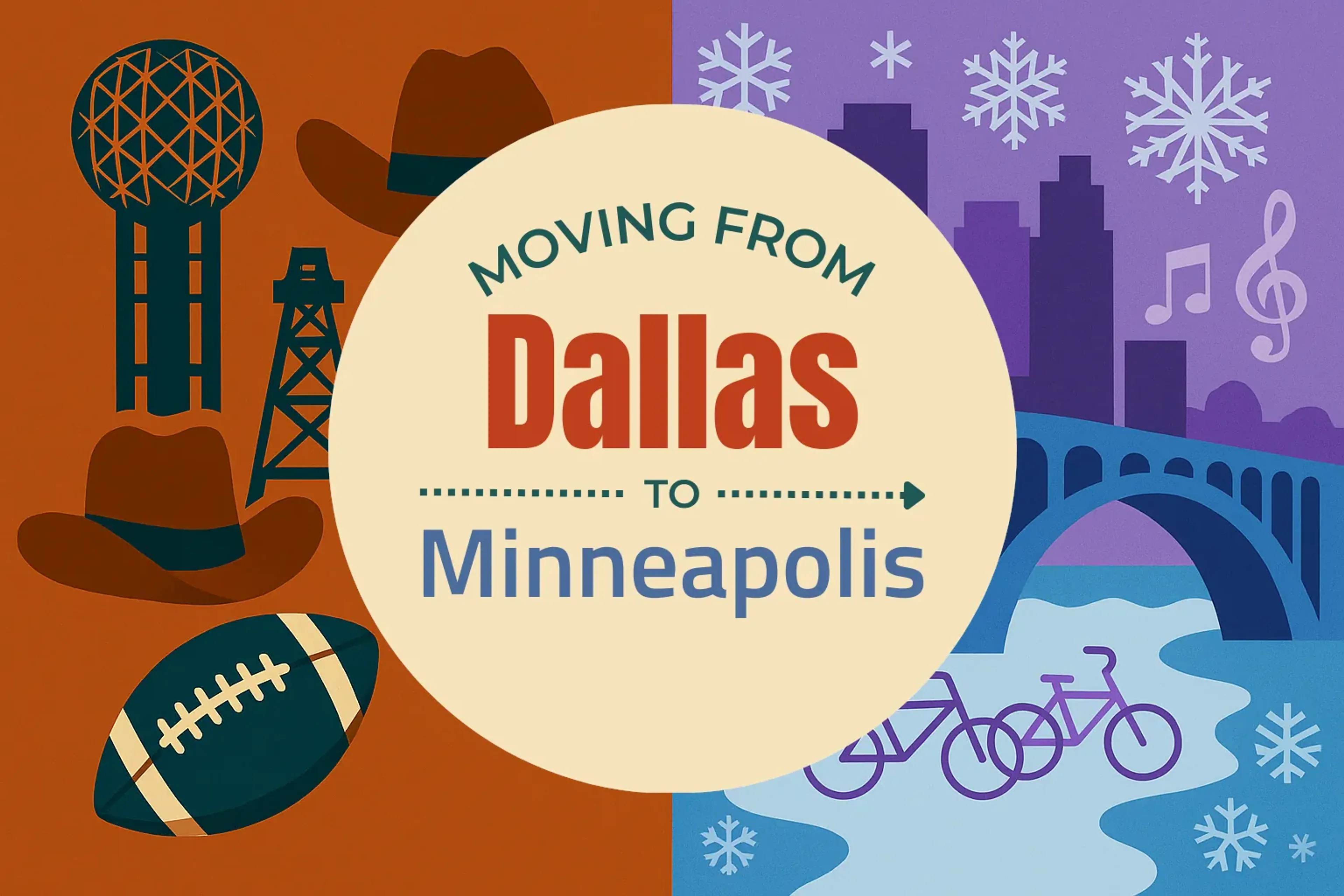 Side-by-side comparison of Dallas to Minneapolis moving companies