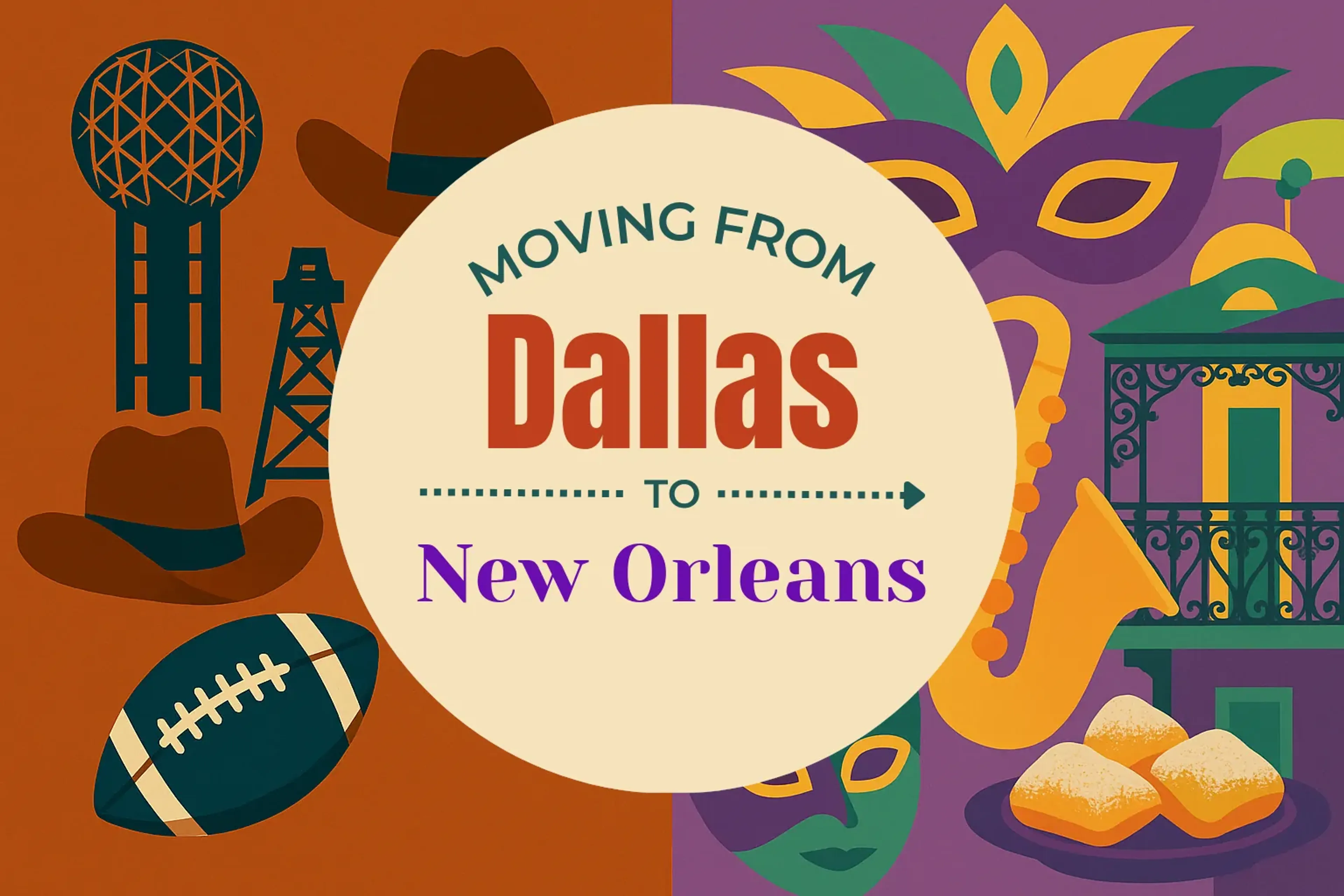 Side-by-side comparison of Dallas to New Orleans moving companies