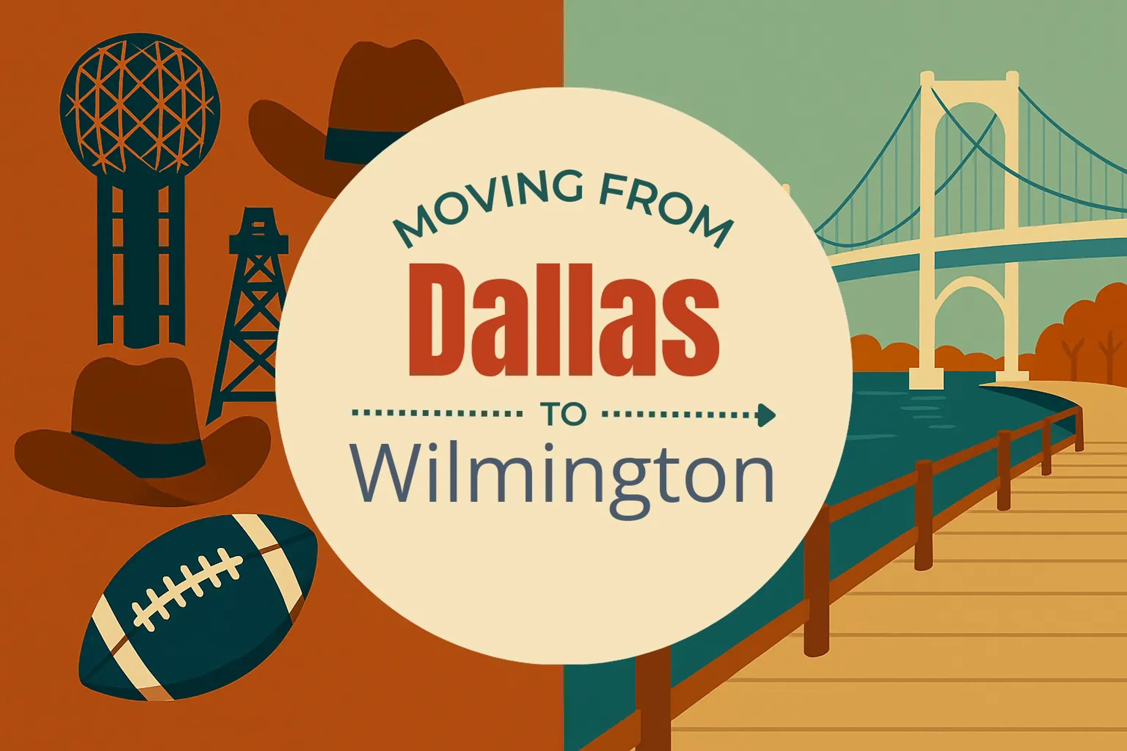 Side-by-side comparison of Dallas to Wilmington moving companies