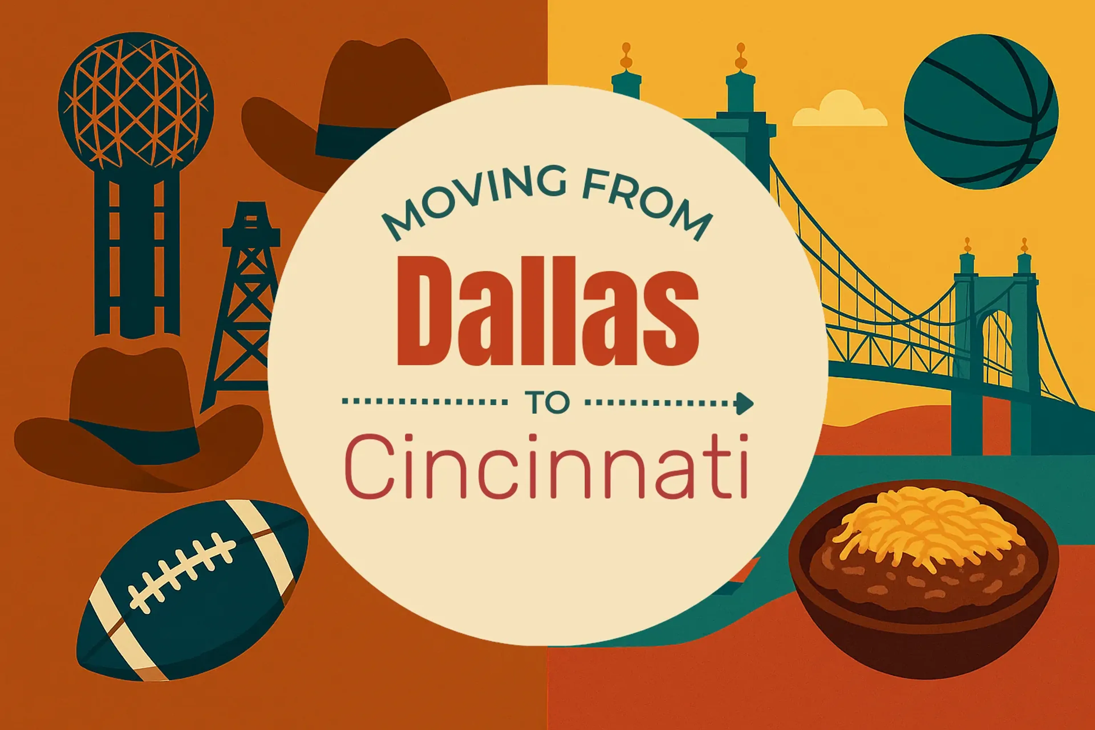 Side-by-side comparison of Dallas to Cincinnati moving companies