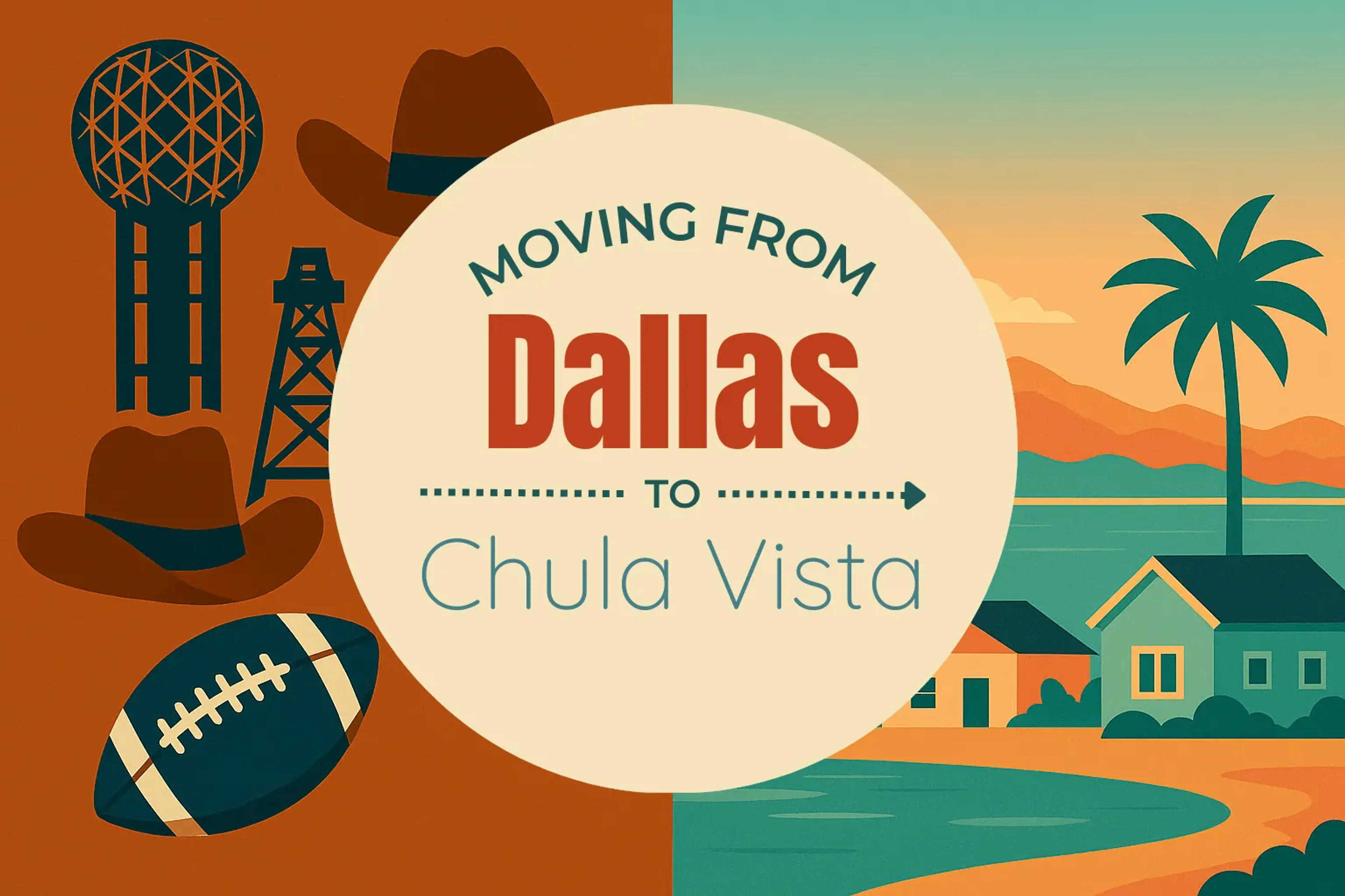 Side-by-side comparison of Dallas to Chula Vista moving companies