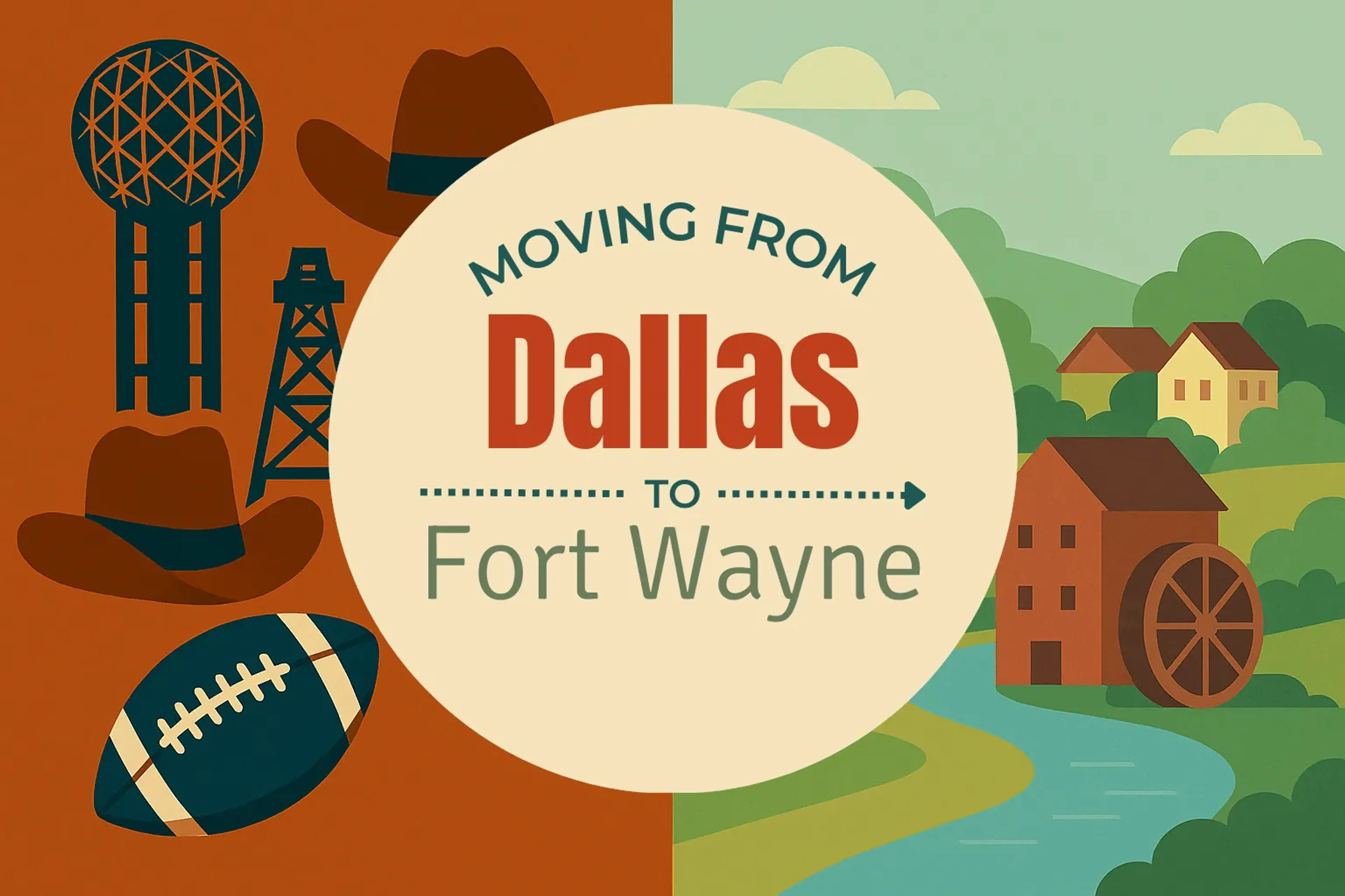 Side-by-side comparison of Dallas to Fort Wayne moving companies