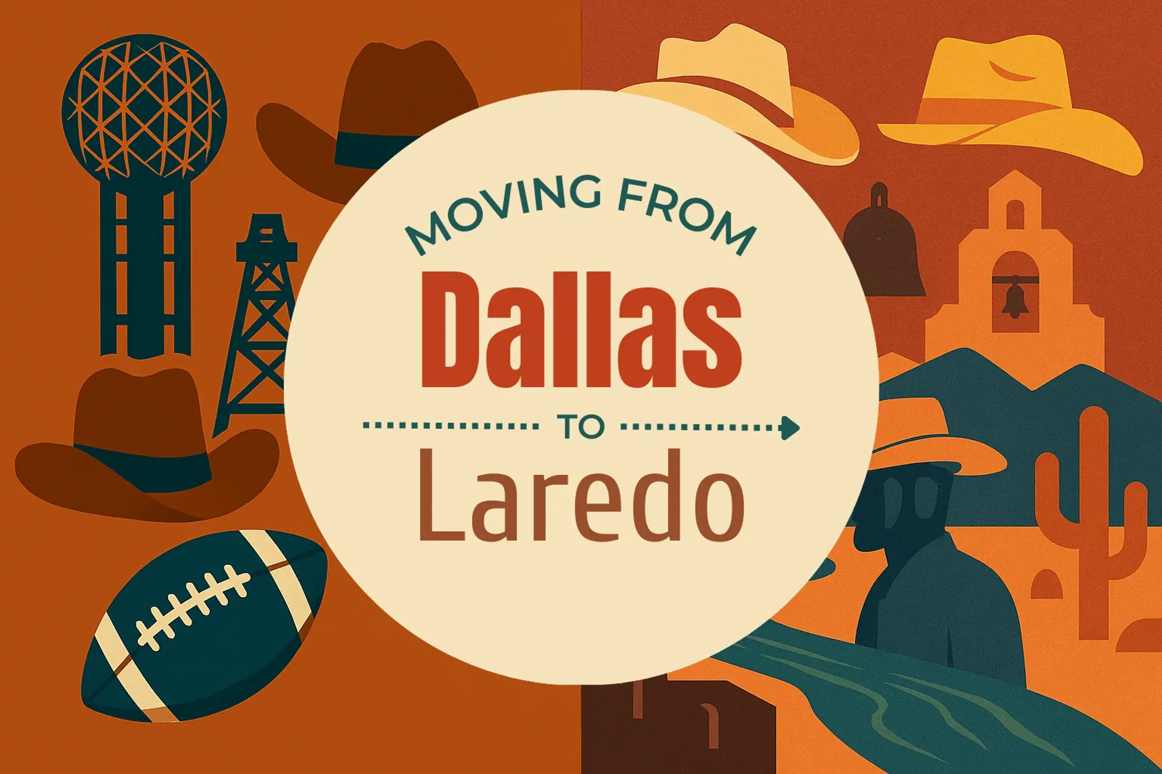 Side-by-side comparison of Dallas to Laredo moving companies