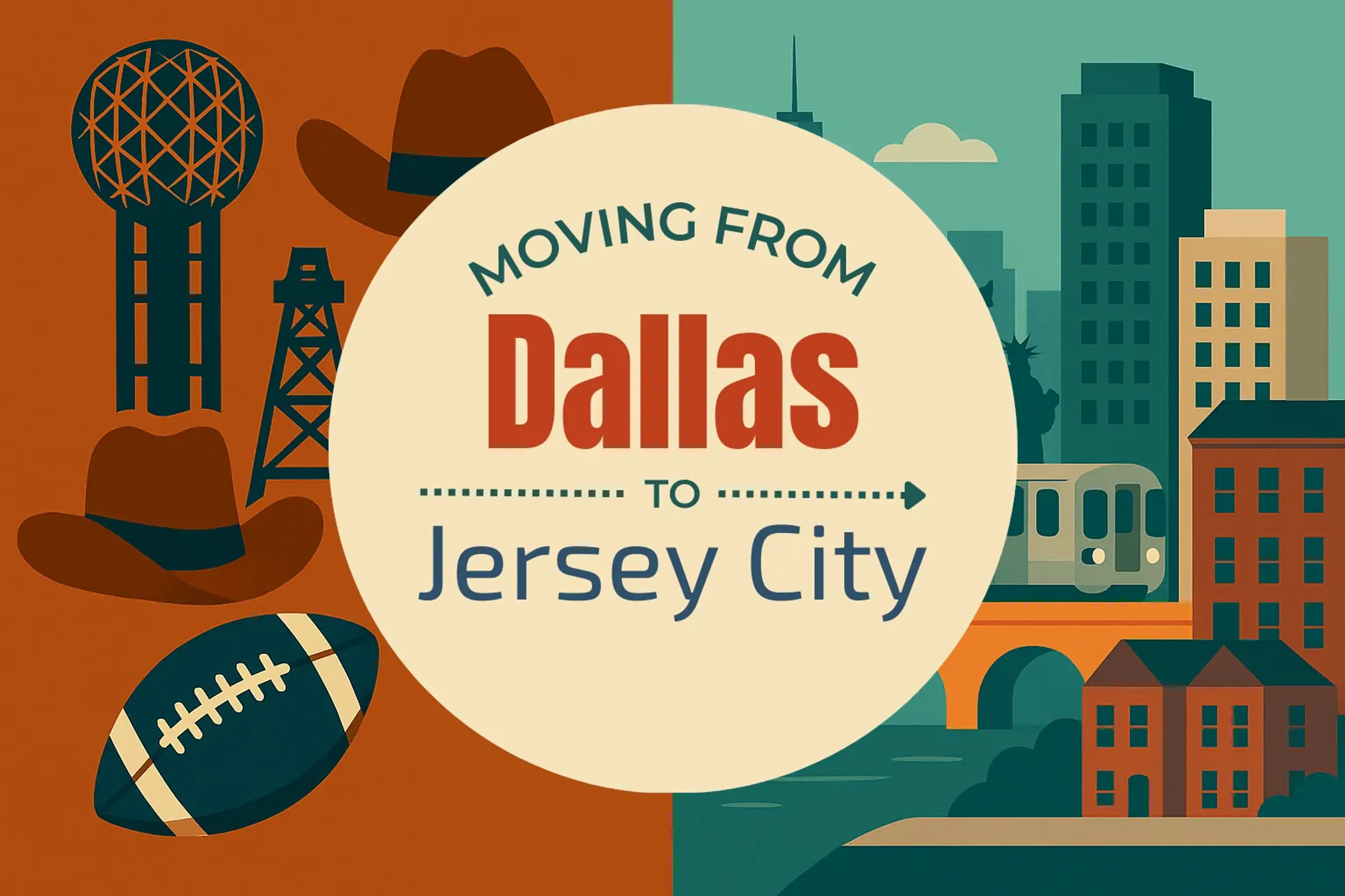 Side-by-side comparison of Dallas to Jersey City moving companies