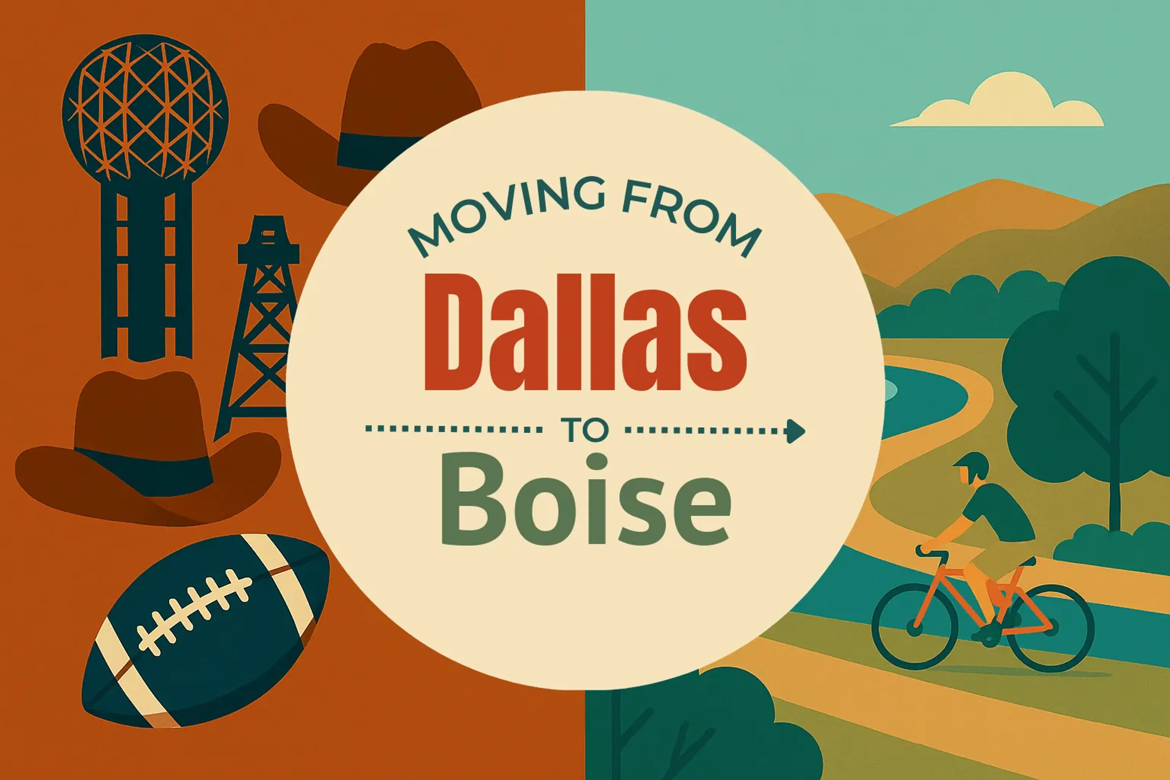 Side-by-side comparison of Dallas to Boise moving companies