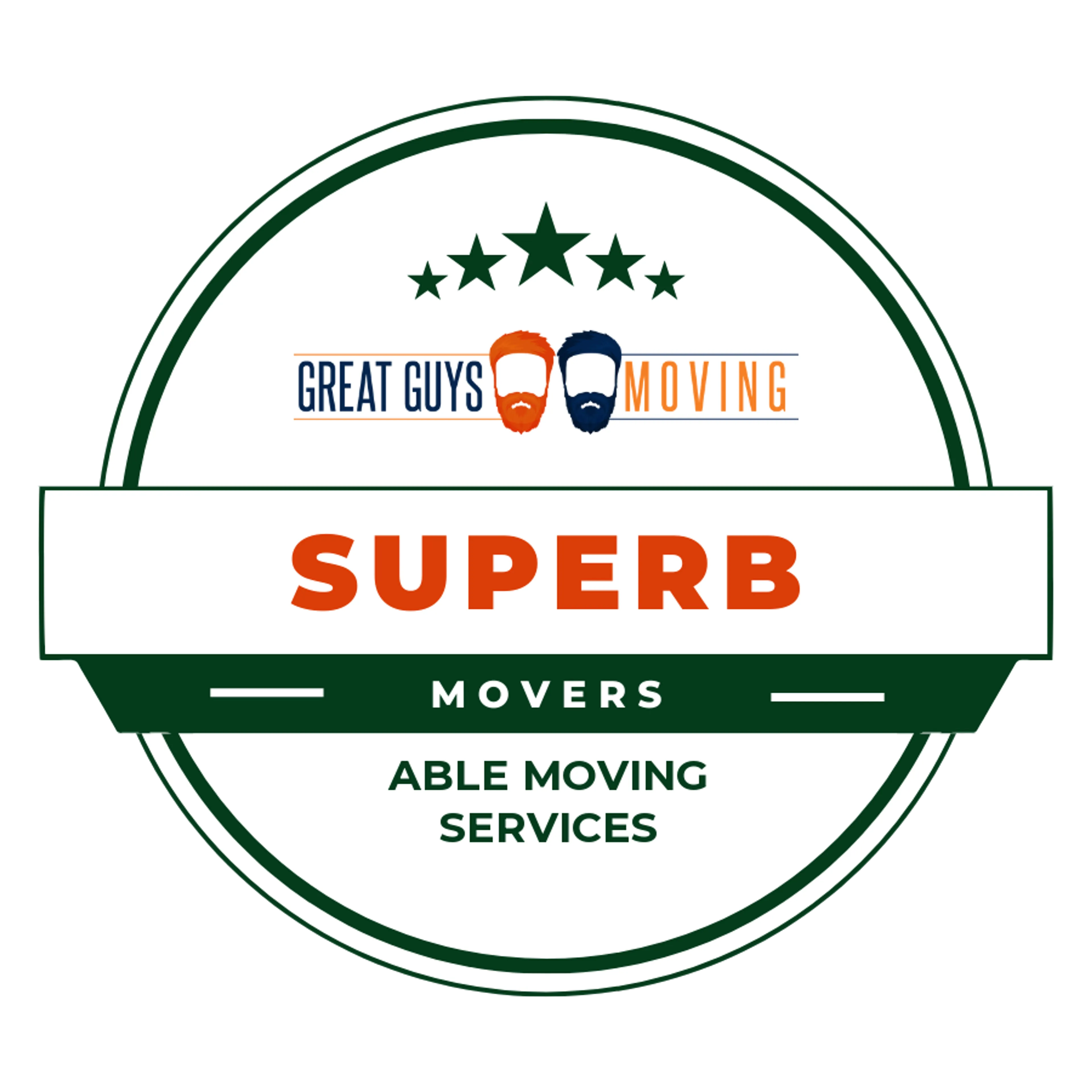 Able Moving Services Rating Image 2025 award