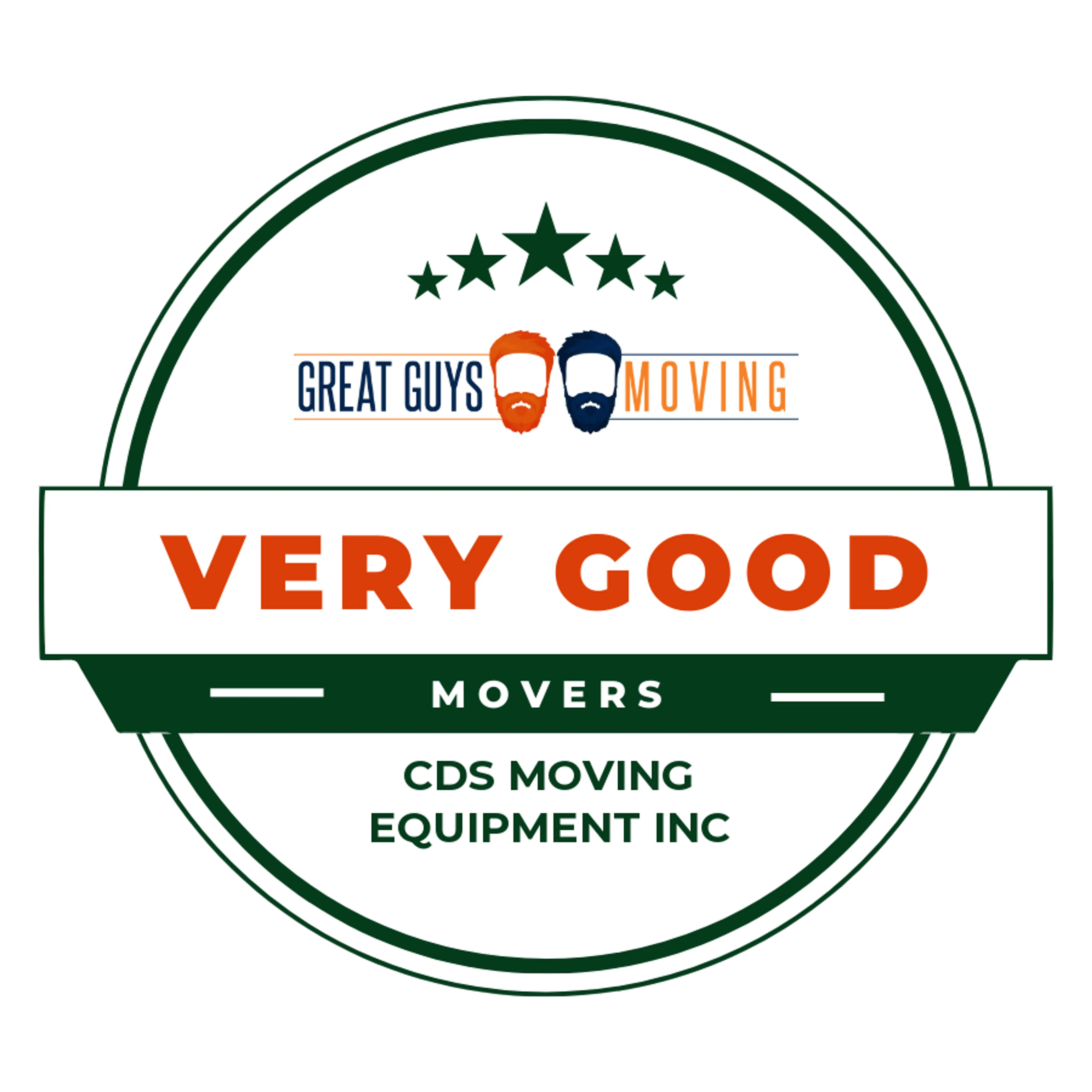 CDS Moving Equipment Inc Rating Image 2025 award